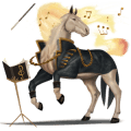 riding unicorn black tovero