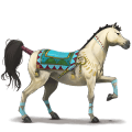 riding horse thoroughbred palomino