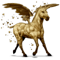 winged unicorn pony  earth element