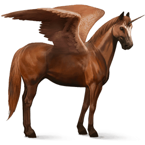 winged riding unicorn quarter horse palomino