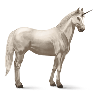riding unicorn quarter horse cremello