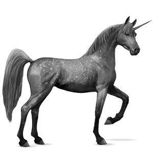 riding unicorn mouse gray