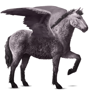 riding pegasus mouse gray
