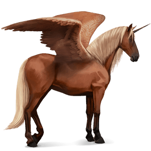 winged riding unicorn camargue dapple gray