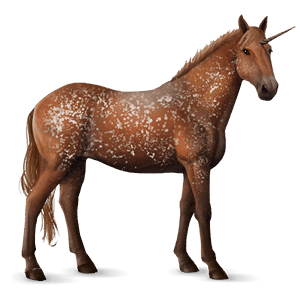 riding unicorn dapple gray