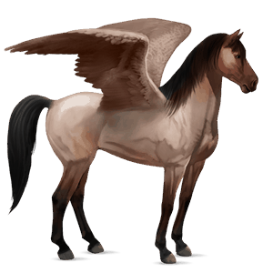 riding pegasus mouse gray