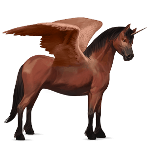 winged unicorn pony  shetland cherry bay