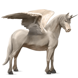 winged unicorn pony  liver chestnut