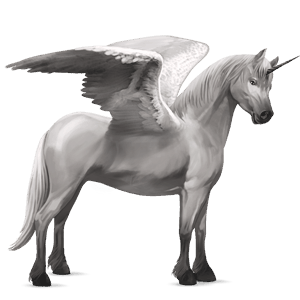 winged unicorn pony  palomino