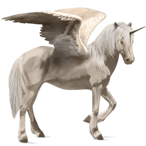 winged riding unicorn liver chestnut