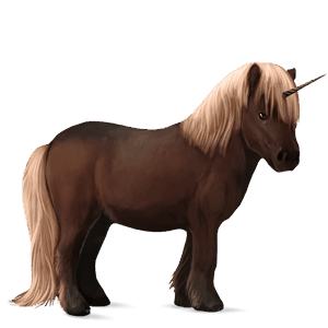 unicorn pony flaxen chestnut 