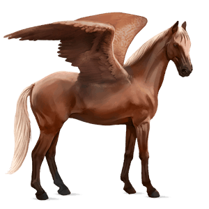 riding pegasus quarter horse flaxen chestnut 