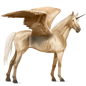 winged riding unicorn lipizzan liver chestnut