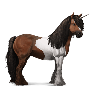 riding unicorn liver chestnut tobiano