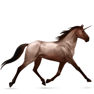 riding unicorn strawberry roan