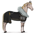 winged riding unicorn anne of austria coat