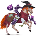 riding unicorn alchemist witch