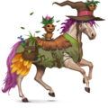 riding pegasus herbalist witch