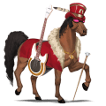 draft horse drum horse mouse gray