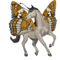 winged riding unicorn french trotter chestnut