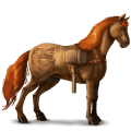 riding horse akhal-teke light gray