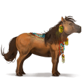 unicorn pony fjord brunblakk