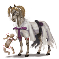 riding unicorn flaxen chestnut 