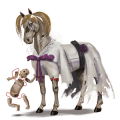 riding unicorn camargue light gray