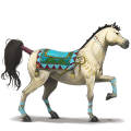 riding unicorn hanoverian bay