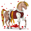 riding horse akhal-teke flaxen chestnut 