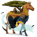 riding horse appaloosa chestnut blanket 
