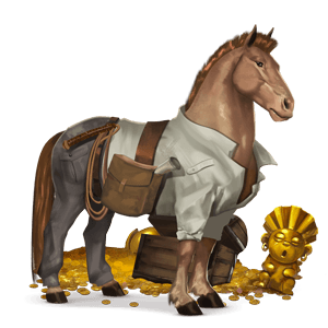 riding pegasus holsteiner light gray