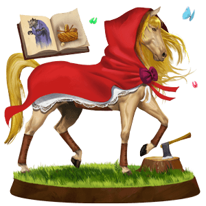 divine horse little red riding hood