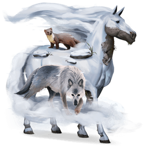 riding pegasus holsteiner dapple gray