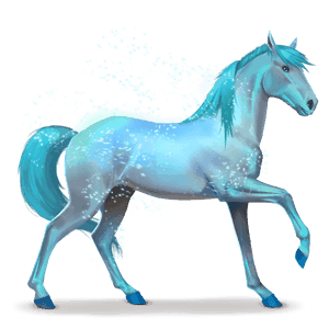 horse of the rainbow lovely blue